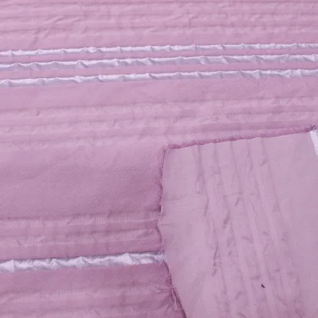 Tessuto Jacquard seta lilla  | tessuti cerimonia