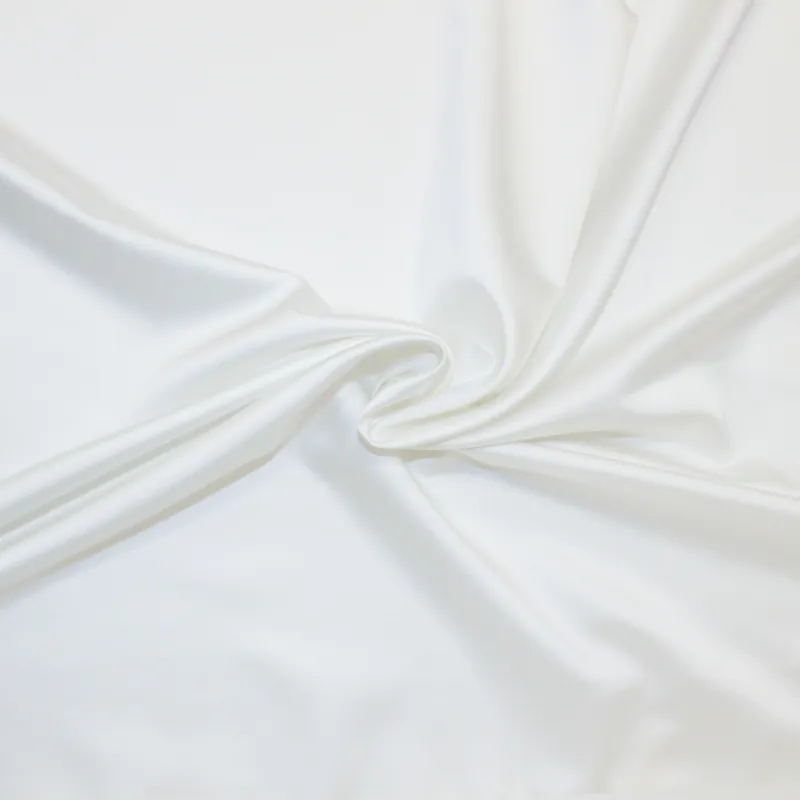 Raso elasticizzato - bianco ottico | tessuti per cerimonia | iltessutaio.it