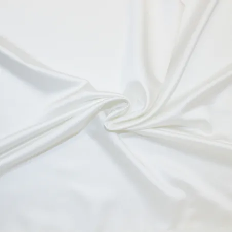 Raso elasticizzato - bianco ottico | tessuti per cerimonia | iltessutaio.it