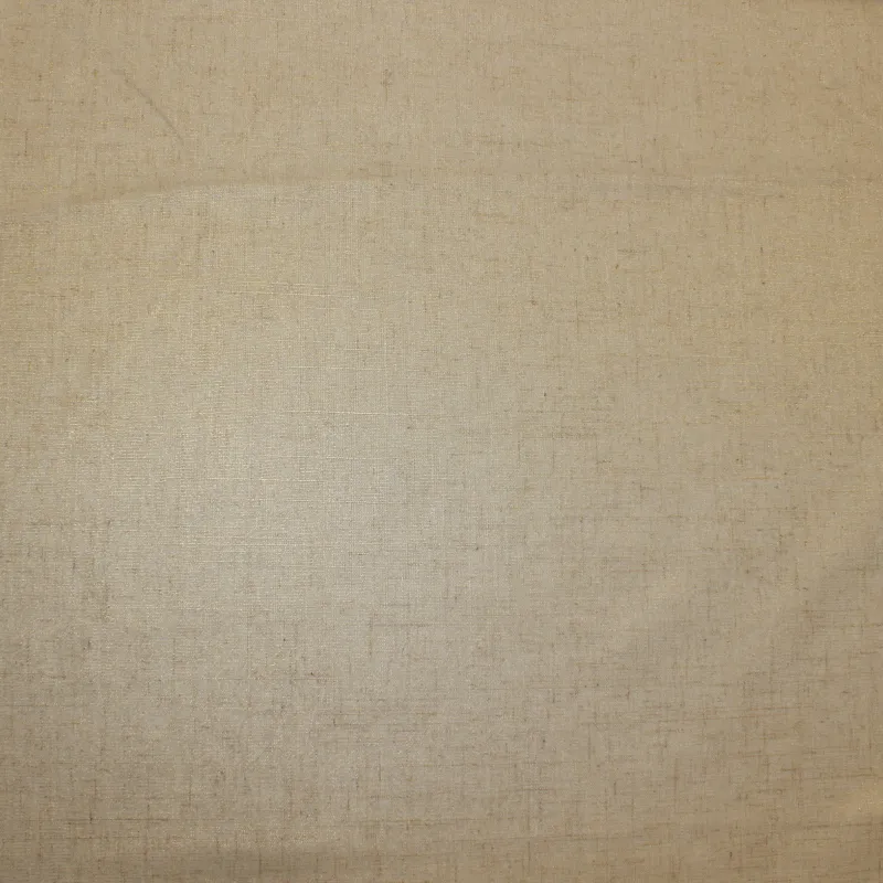 Tessuto misto lino beige spalmato oro  | abbigliamento donna