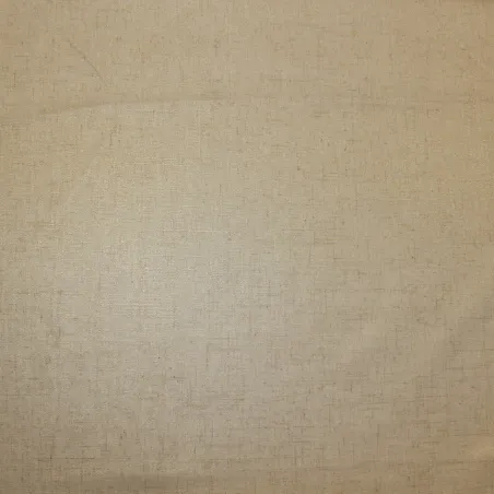 Tessuto misto lino beige spalmato oro  | abbigliamento donna