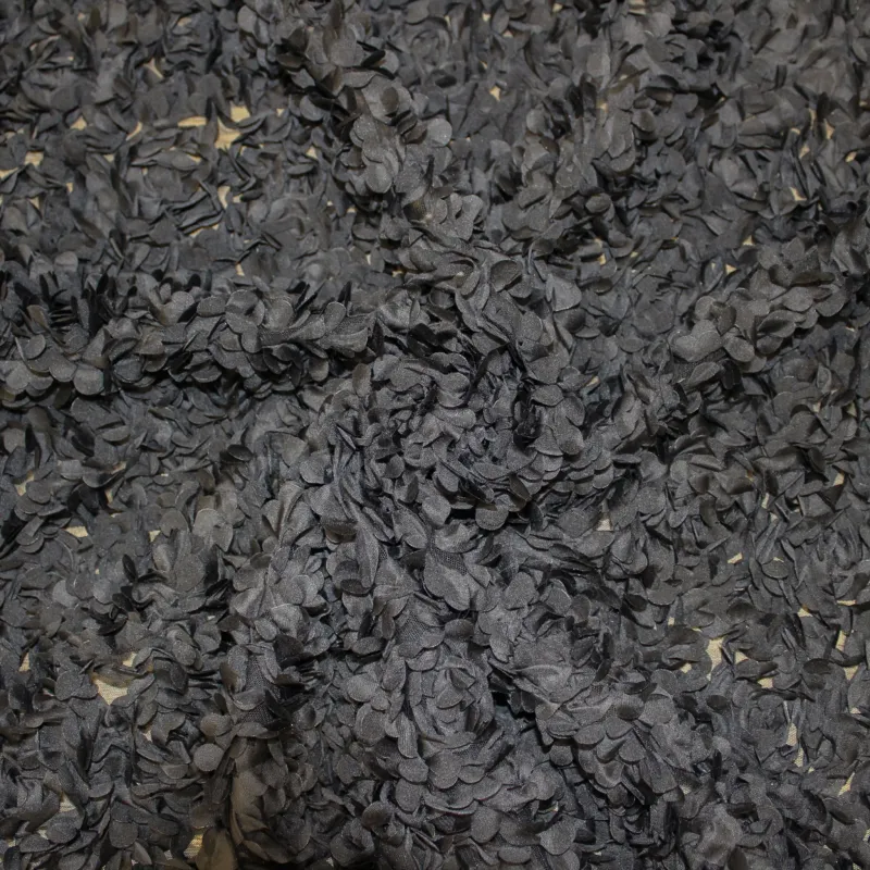 Tessuto petali nero | Tessuti Cerimonia