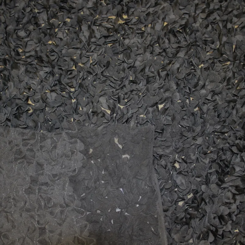 Tessuto petali nero | Tessuti Cerimonia