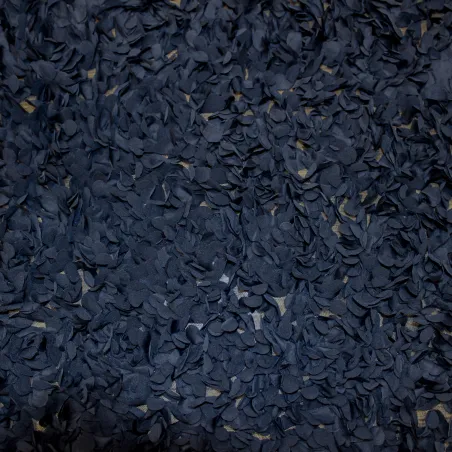 Tessuto blu petali 3D Fiori  | Tessuti Cerimonia