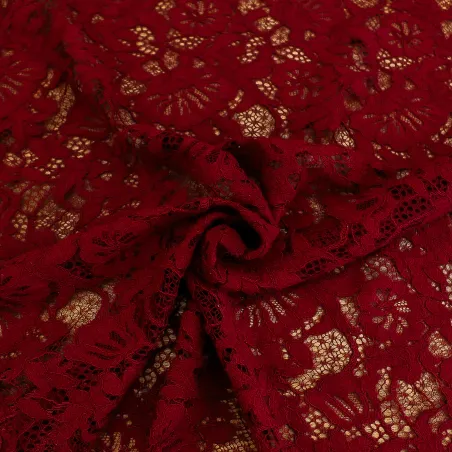 Tessuto a maglia traforato Bordeaux | IL TESSUTAIO