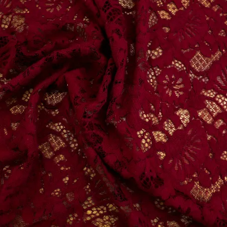 Tessuto a maglia traforato Bordeaux | IL TESSUTAIO