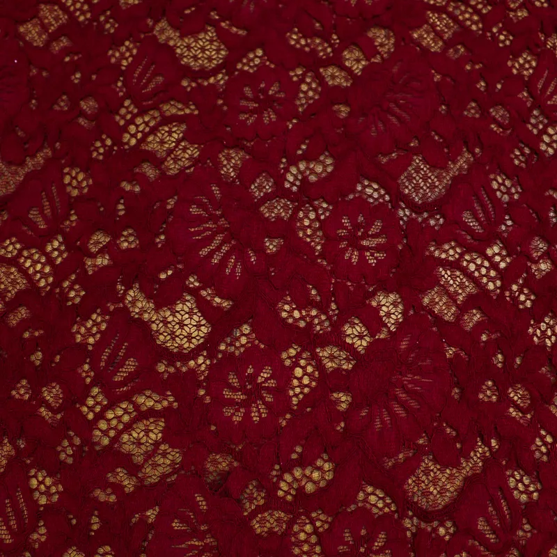 Tessuto a maglia traforato Bordeaux | IL TESSUTAIO