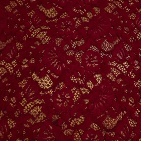 Tessuto a maglia traforato Bordeaux | IL TESSUTAIO
