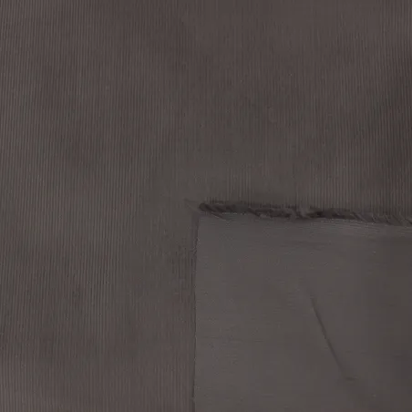 Velluto di cotone millerighe grigio | TESSUTI UOMO  | IL TESSUTAIO