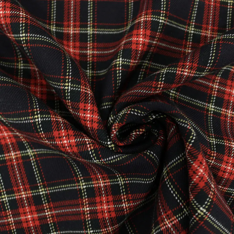 Tessuto Scozzese blu natalizio | OEKOTEX |