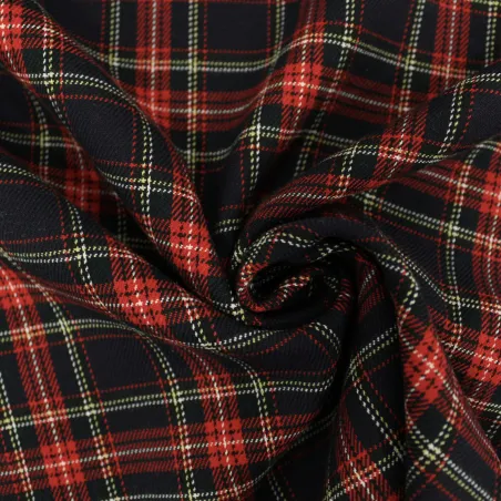Tessuto Scozzese blu natalizio | OEKOTEX |