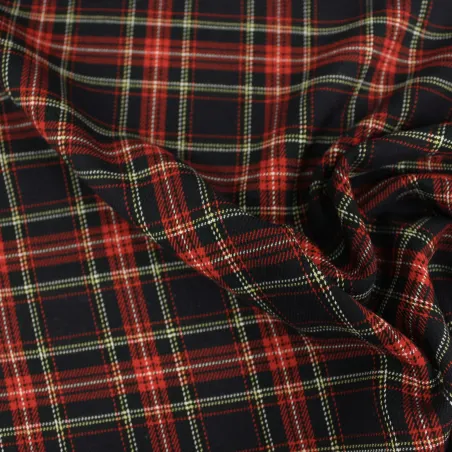 Tessuto Scozzese blu natalizio | OEKOTEX |