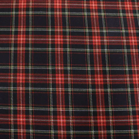 Tessuto Scozzese blu natalizio | OEKOTEX |
