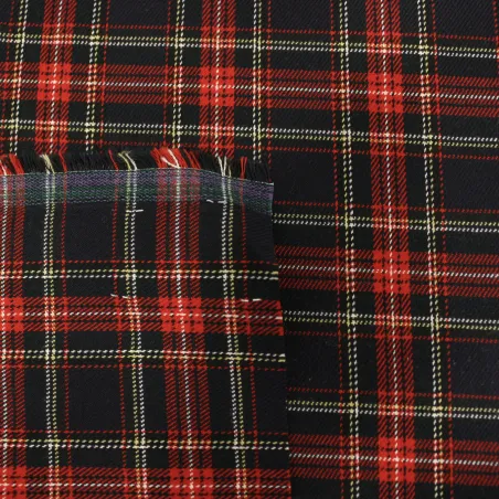 Tessuto Scozzese blu natalizio | OEKOTEX |