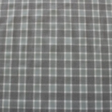 Tessuto scozzese grigio verde acqua  - abbigliamento bimbi