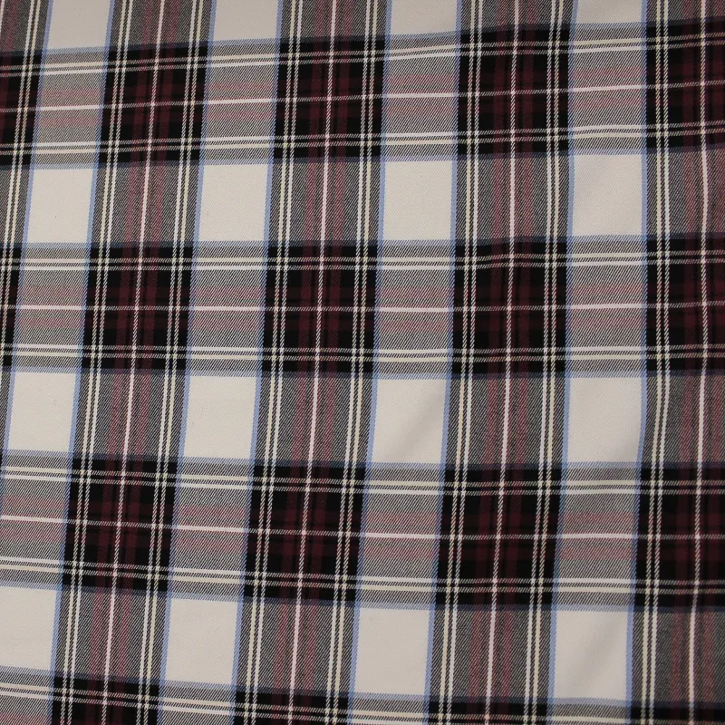 Tessuto Scozzese bordeaux | Tessuto per camicia