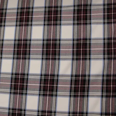 Tessuto Scozzese bordeaux | Tessuto per camicia