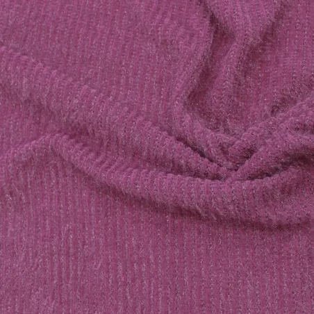 Tessuto in maglia lurex fucsia |abbigliamento donna