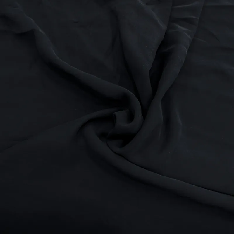 Tessuto poliviscosa colore blu notte  | IL TESSUTAIO