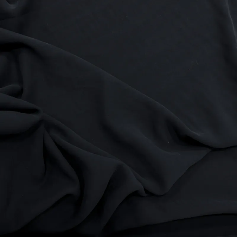 Tessuto poliviscosa colore blu notte  | IL TESSUTAIO