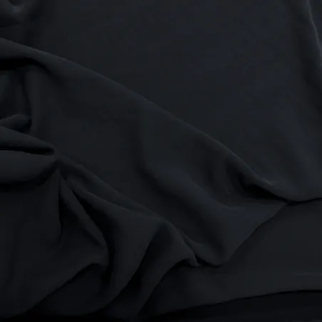 Tessuto poliviscosa colore blu notte  | IL TESSUTAIO