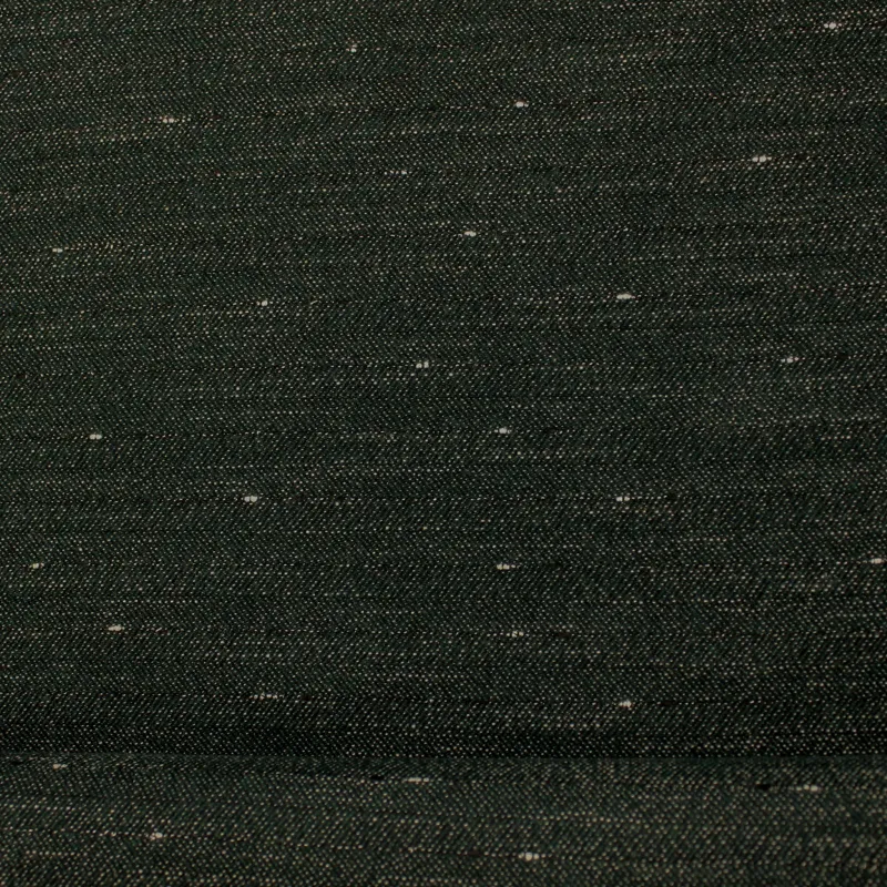 Tessuto deadstock misto lana fiammato color verde | Made in Italy