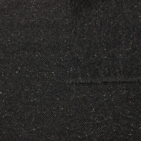 Tessuto misto lana spigato grigio  | Made in Italy | Il Tessutaio.it