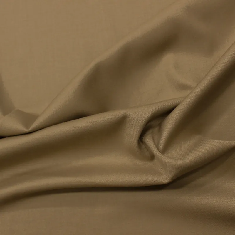 Flanella in poliviscosa colore casha | Tessuto completi donna e uomo