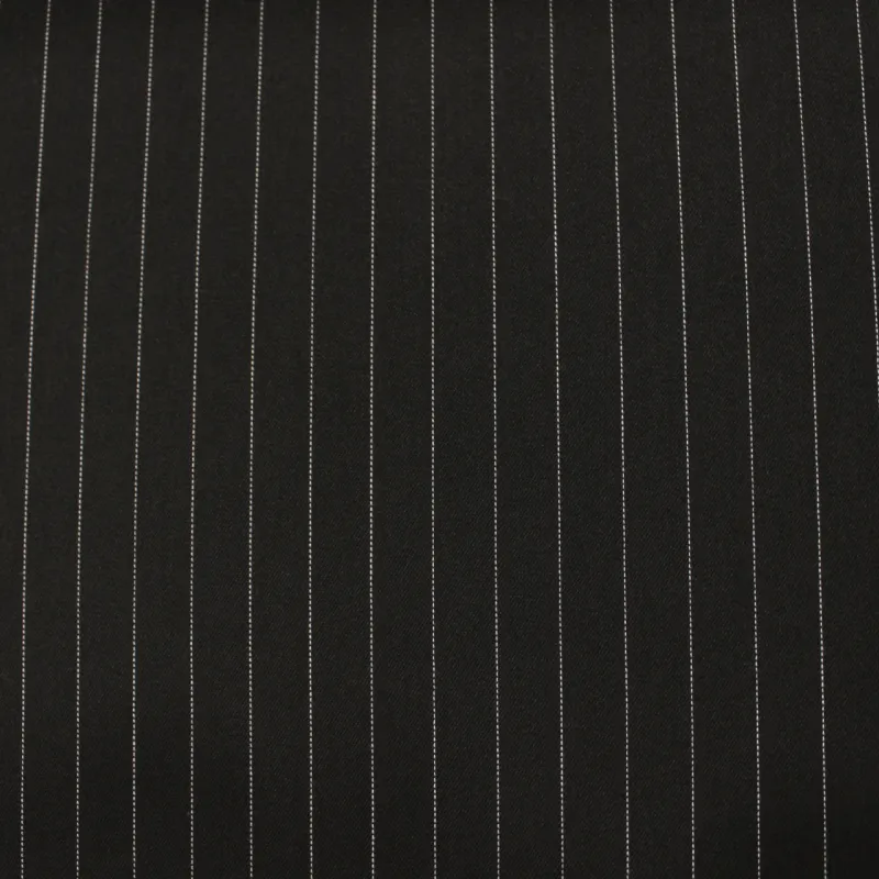 Tessuto Gessato nero e bianco | IL TESSUTAIO