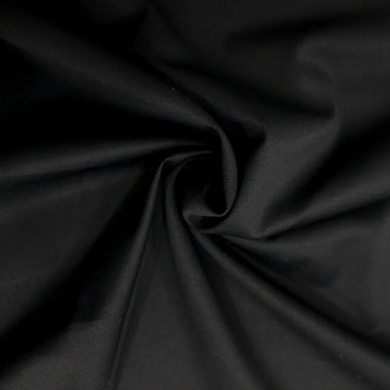 Tessuto twill nero in lana | Abito da uomo