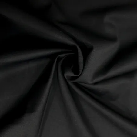 Tessuto twill nero in lana | Abito da uomo