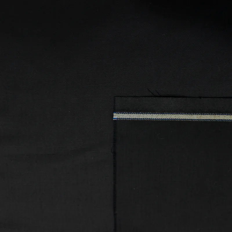 Tessuto twill nero in lana | Abito da uomo