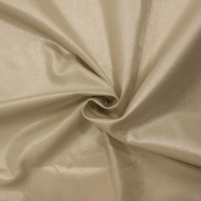 GABARDEN DI COTONE SPALMATO AVORIO | TESSUTI PREGIATI