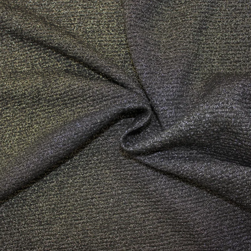 Tessuto in maglia lurex nero e argento | Tessuti cerimonia