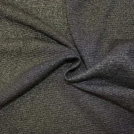 Tessuto in maglia lurex nero e argento | Tessuti cerimonia