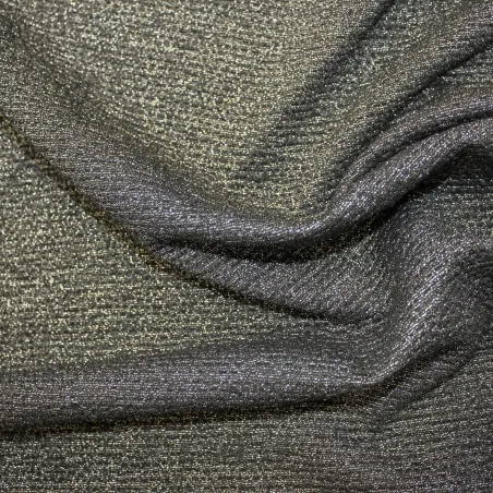 Tessuto in maglia lurex nero e argento | Tessuti cerimonia