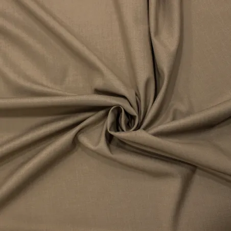 Flanella in poliviscosa colore tortora  | IL TESSUTAIO