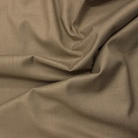 Flanella in poliviscosa colore tortora  | IL TESSUTAIO