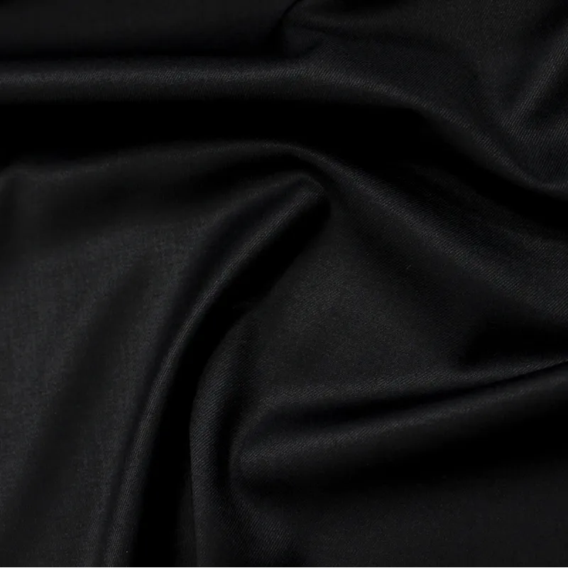 Flanella in poliviscosa - Blu scuro| tessuto per pantaloni