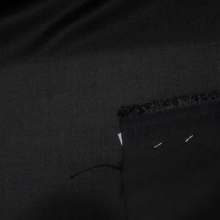 Flanella in poliviscosa - Blu scuro| tessuto per pantaloni