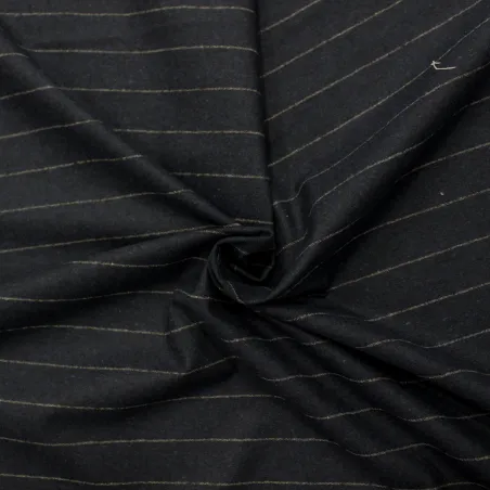 Cotone gessato blu uomo | il tessutaio