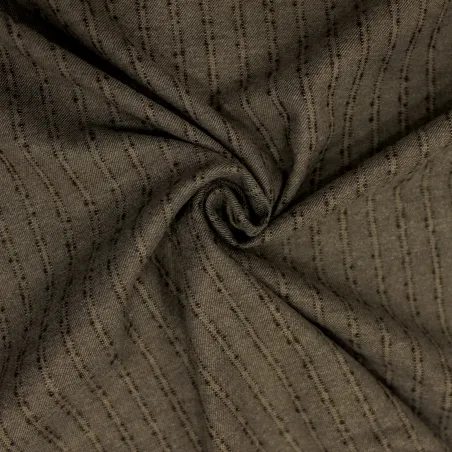 Tessuto gessato color fango | tessuti uomo