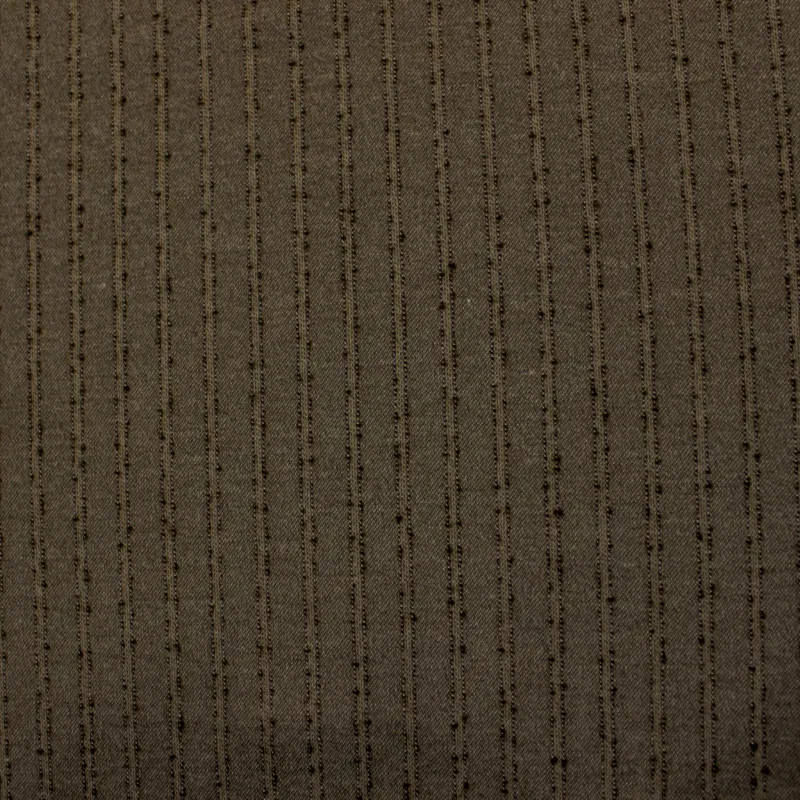 Tessuto gessato color fango  |  tessuti uomo