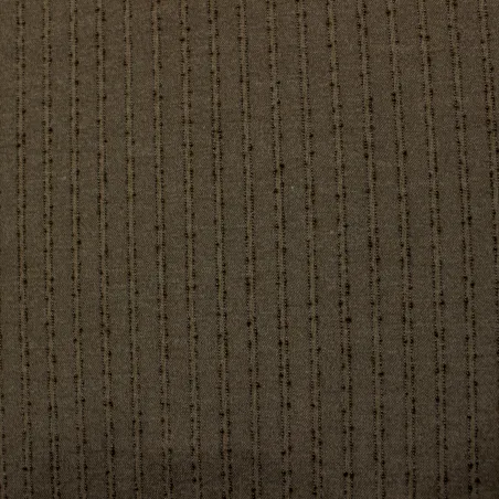 Tessuto gessato color fango  |  tessuti uomo