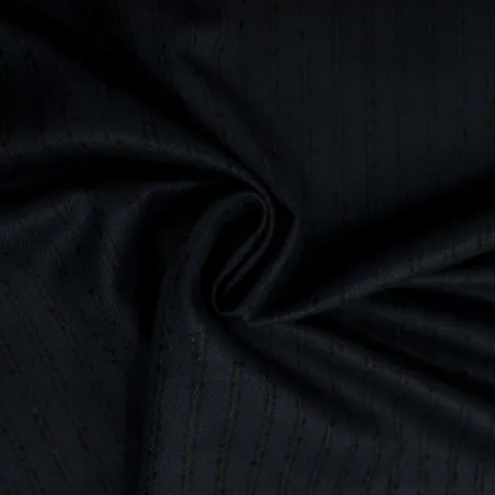 Tessuto gessato colore blu e nero | tessuti uomo