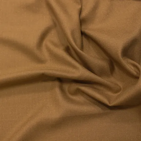 TESSUTO GESSATO CAMMELLO FILO ORO LUREX  | ABBIGLIAMENTO DONNA