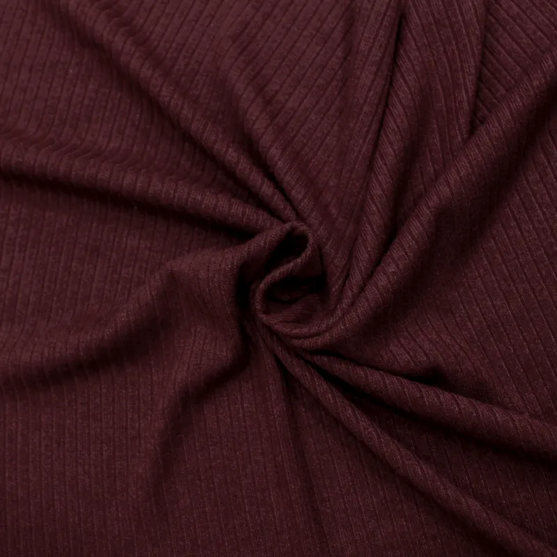 Maglia a coste bordeaux | tessuti elasticizati | IL TESSUTAIO