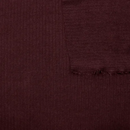Maglia a coste bordeaux | tessuti elasticizati | IL TESSUTAIO