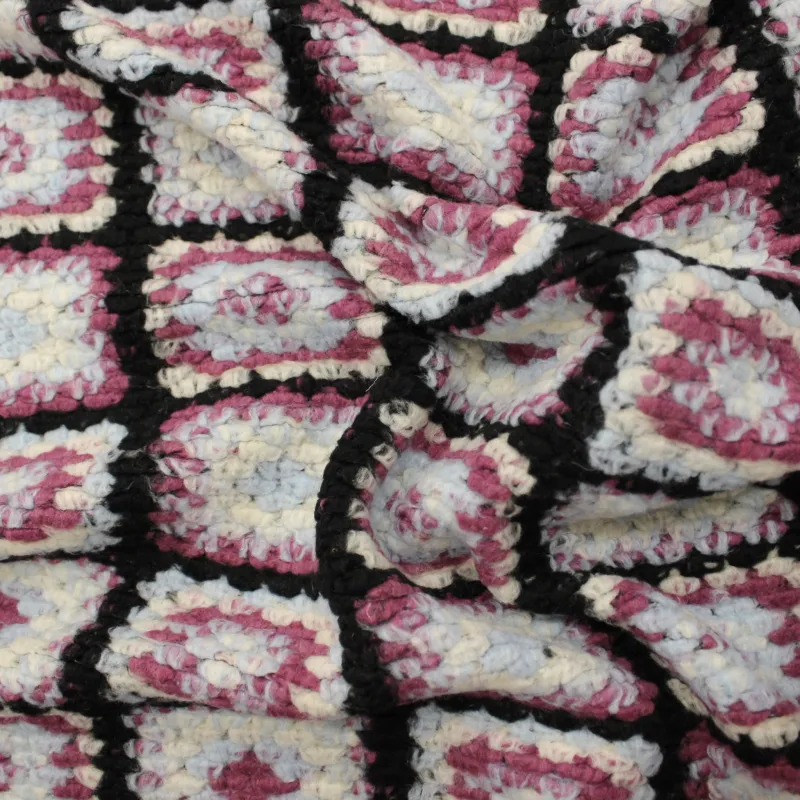 Tessuto uncinetto in misto lana | Made in Italy | Il Tessutaio.it