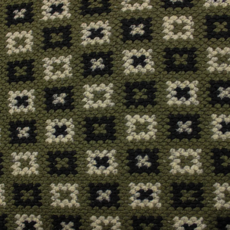 Tessuto quadri misto lana  | tessuto deadstock